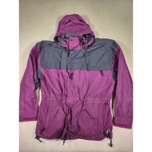 Vintage Extreme Sports Jackets Mens Large L Softshell Purple‎ Hoodie Polyester